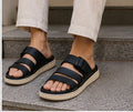 Premium Men’s  Double Strap Slides – Comfortable Casual Sandals