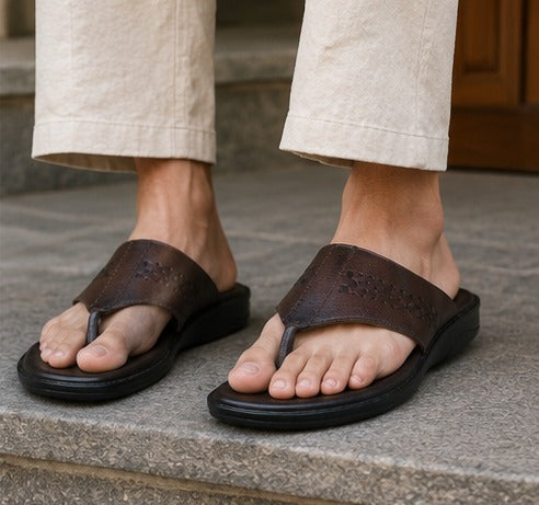 Men’s  Comfort Flip Flops – Premium Casual Slippers | Stylish   Toe Ring Sandals for Men – Lightweight & Trendy
