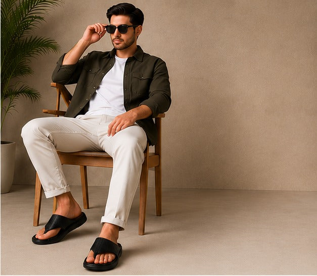 Men’s  Comfort Flip Flops – Premium Casual Slippers | Stylish   Toe Ring Sandals for Men – Lightweight & Trendy