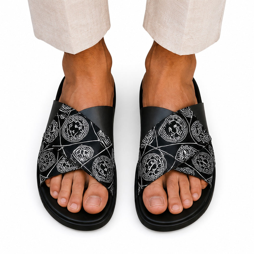 Premium Men’s Double Strap Sliders – Stylish & Comfortable | Men’s Casual Double Strap Slides – Lightweight Daily Wear