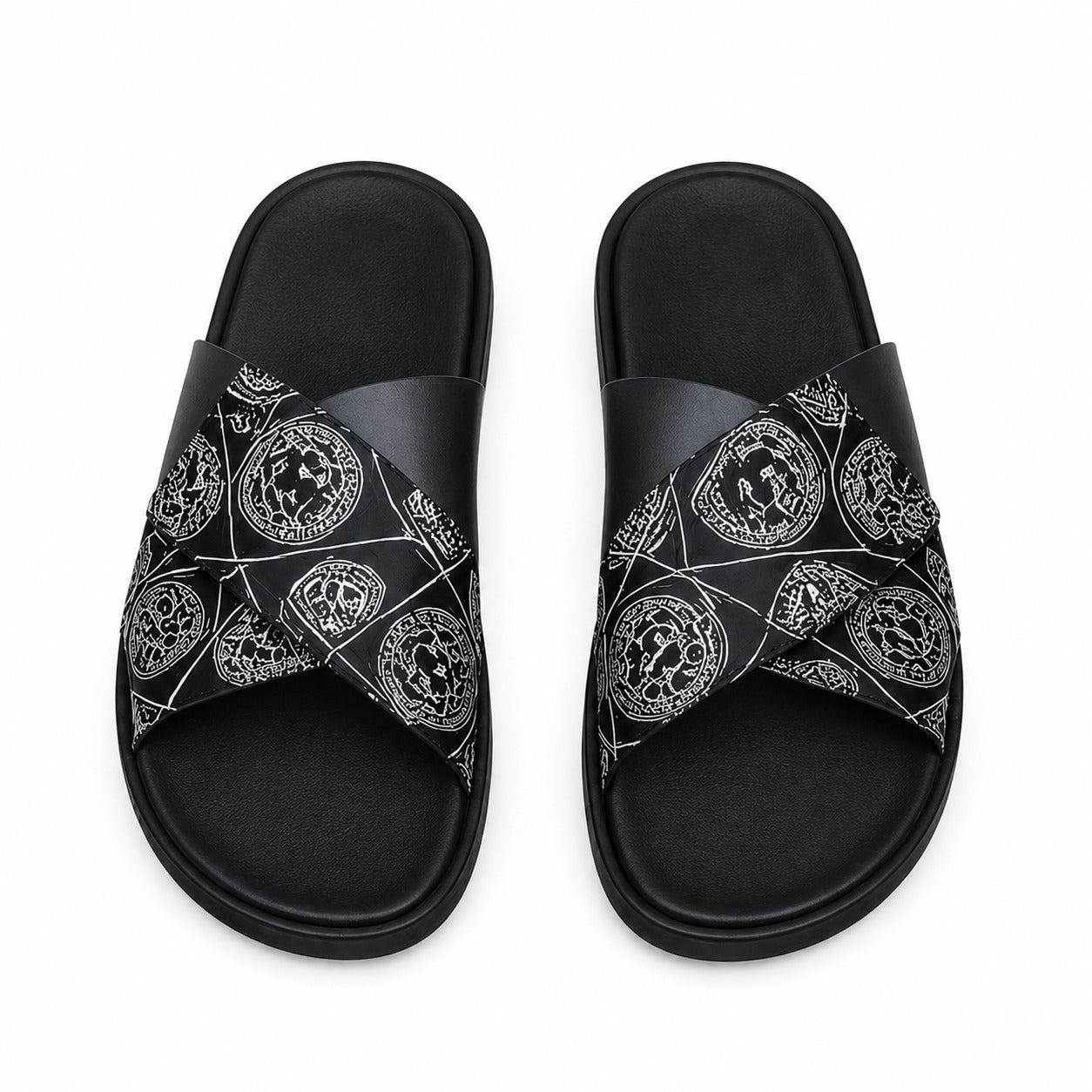 Premium Men’s Double Strap Sliders – Stylish & Comfortable | Men’s Casual Double Strap Slides – Lightweight Daily Wear