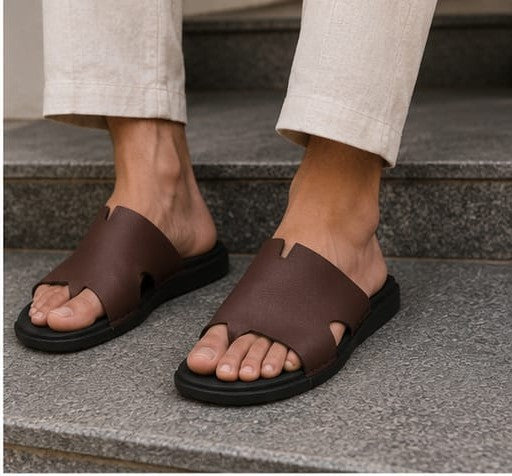 Minimalist Premium Comfort Slippers | Classic Modern Men’s Slip-On Sandals